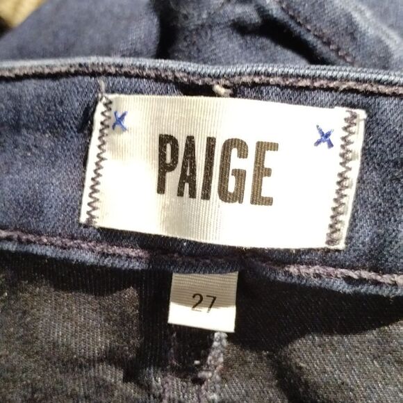 Paige Verdugo Ankle Jeans Dk Blue Sz 27 - Picture 6 of 7